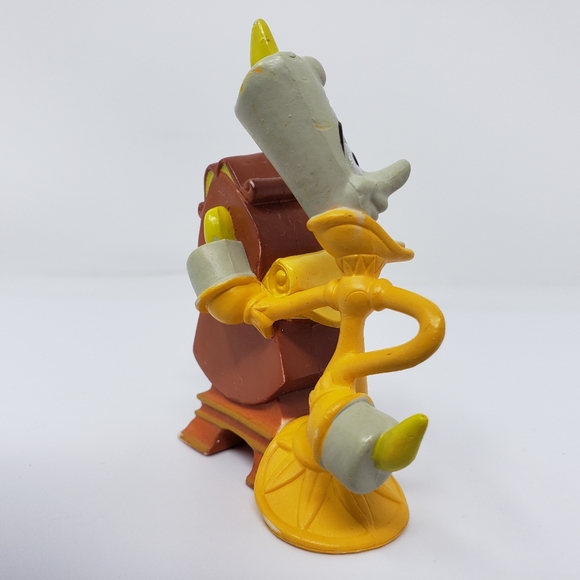 Disney Beauty & The Beast Lumiere Cogsworth Toy Figure - Picture 7 of 16